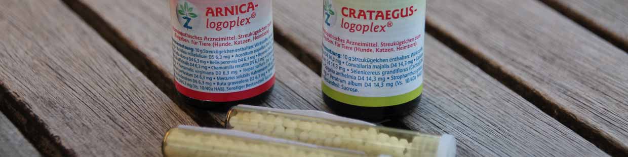 Homöopathie, Globuli, Arnica Logoplex, Crataegus Logoplex